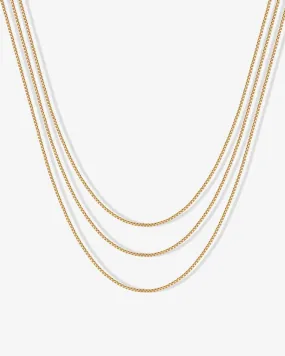 Three Layered Chain Necklace