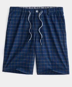 Todd Snyder x FootJoy Seersucker Plaid Traveler Short In Navy Plaid