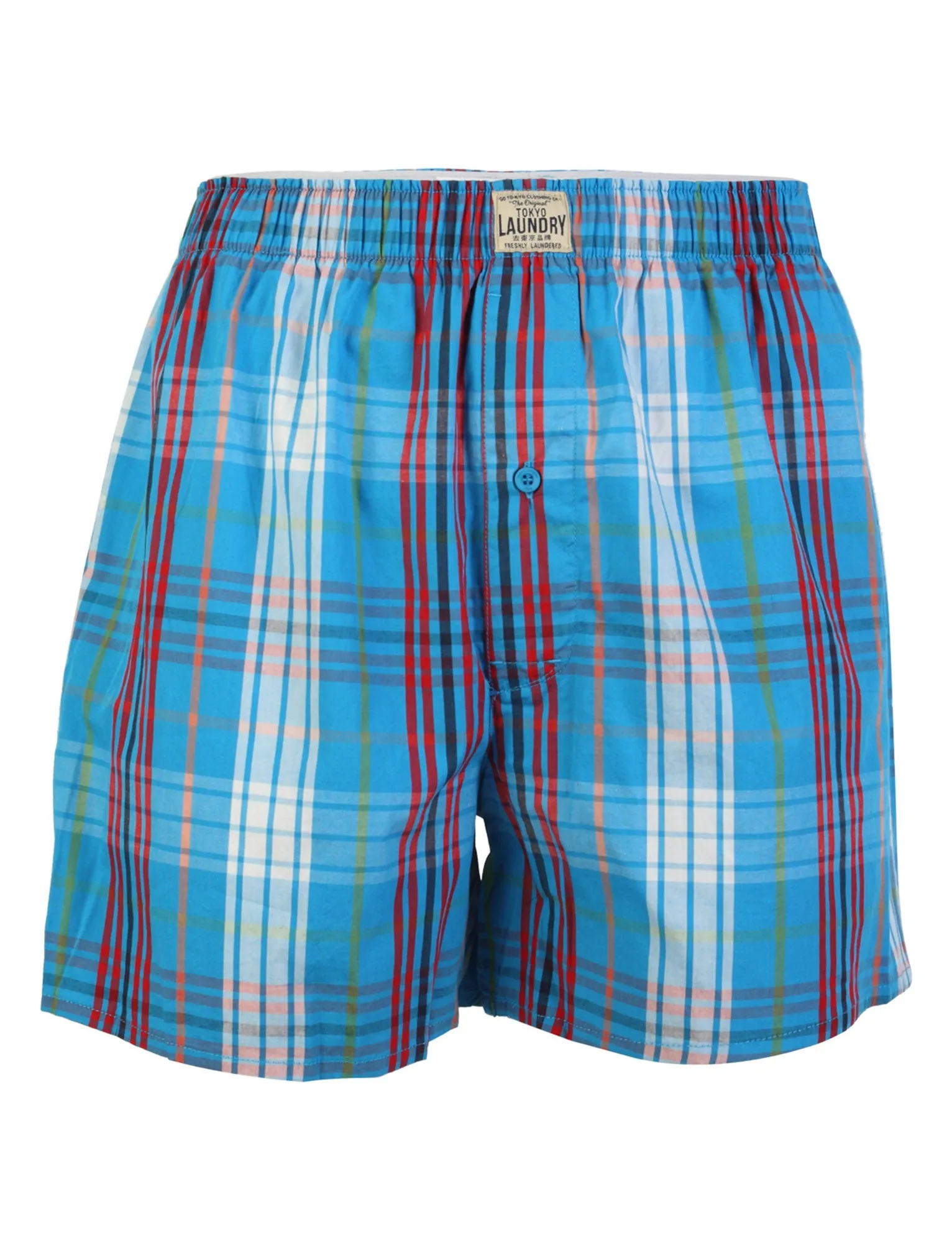 Tokyo Laundry Willowbrook Checkered Cotton Boxer Shorts