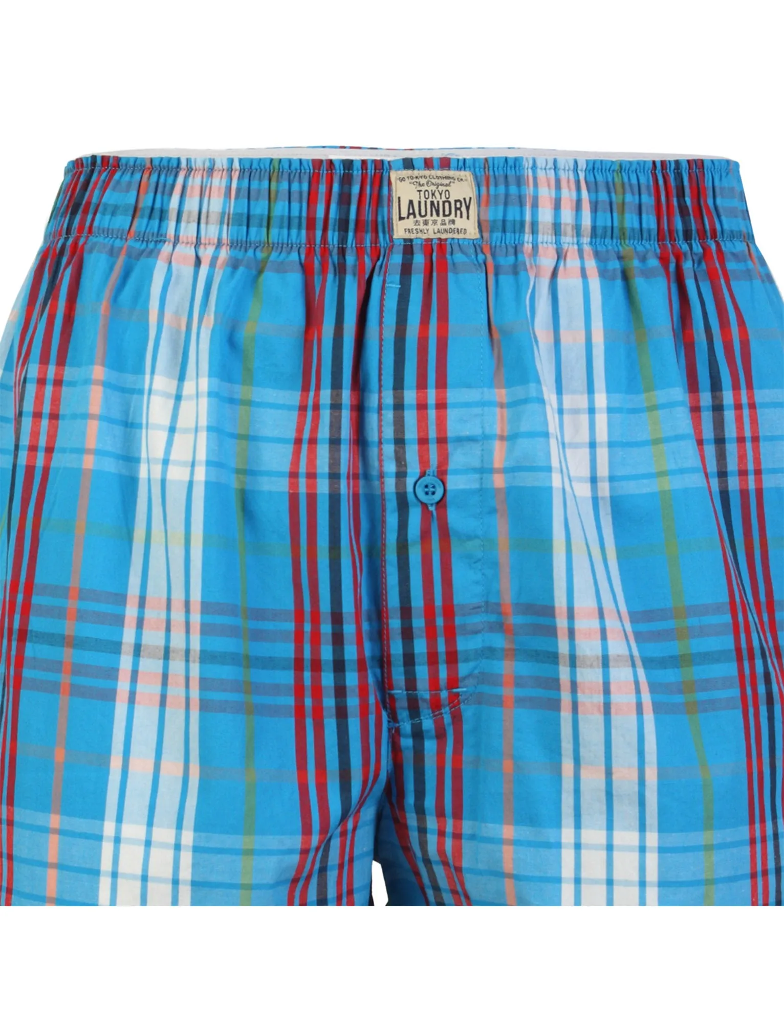 Tokyo Laundry Willowbrook Checkered Cotton Boxer Shorts