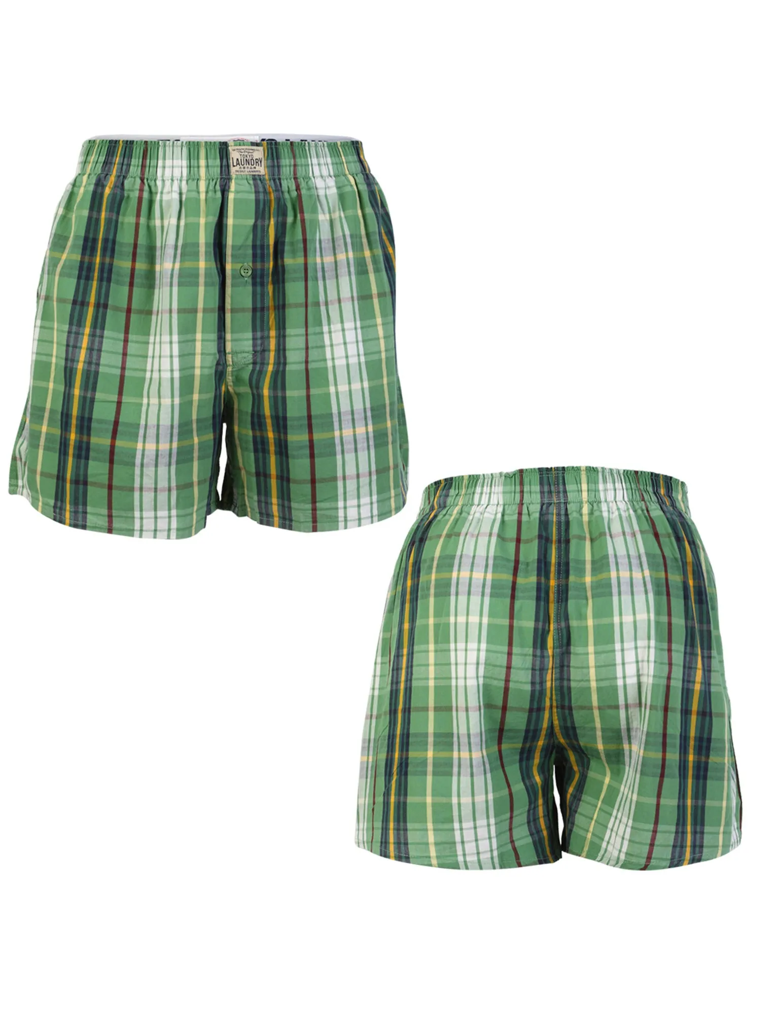 Tokyo Laundry Willowbrook Checkered Cotton Boxer Shorts