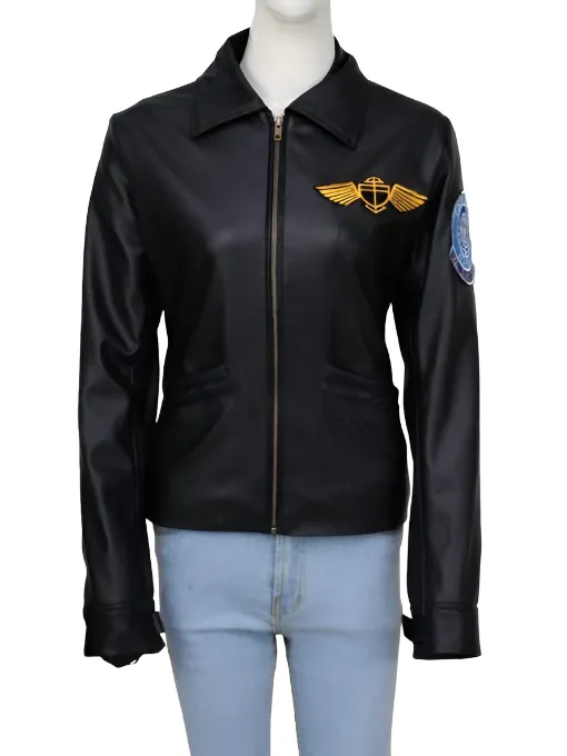 Top Gun Kelly Mcgillis Leather Jacket