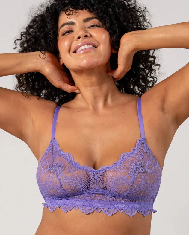 Understatement Underwear - Lace Balconette - Electric Lilac