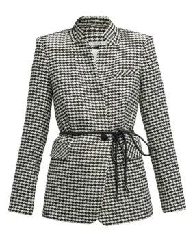 Veronica Beard Wilshire Houndstooth Dickey Jacket