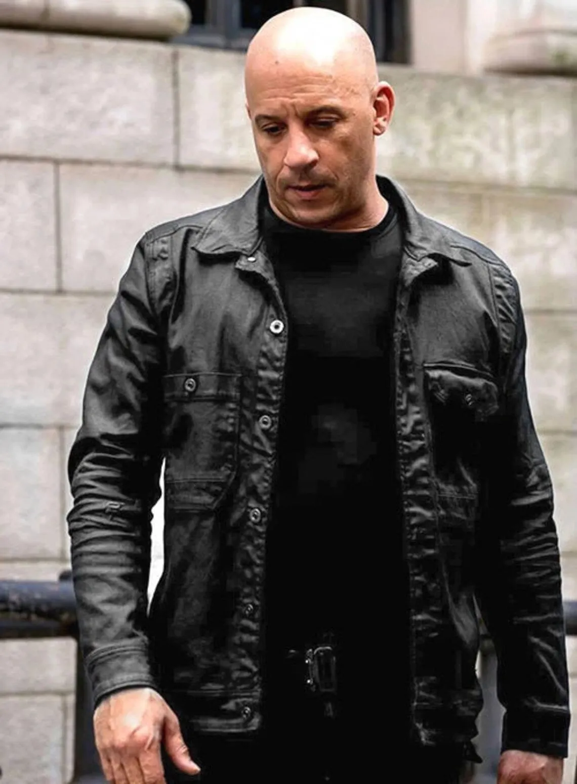 VIN DIESEL FAST and furious 8 leather jacket | men celebrity leather jacket by the jacket seller