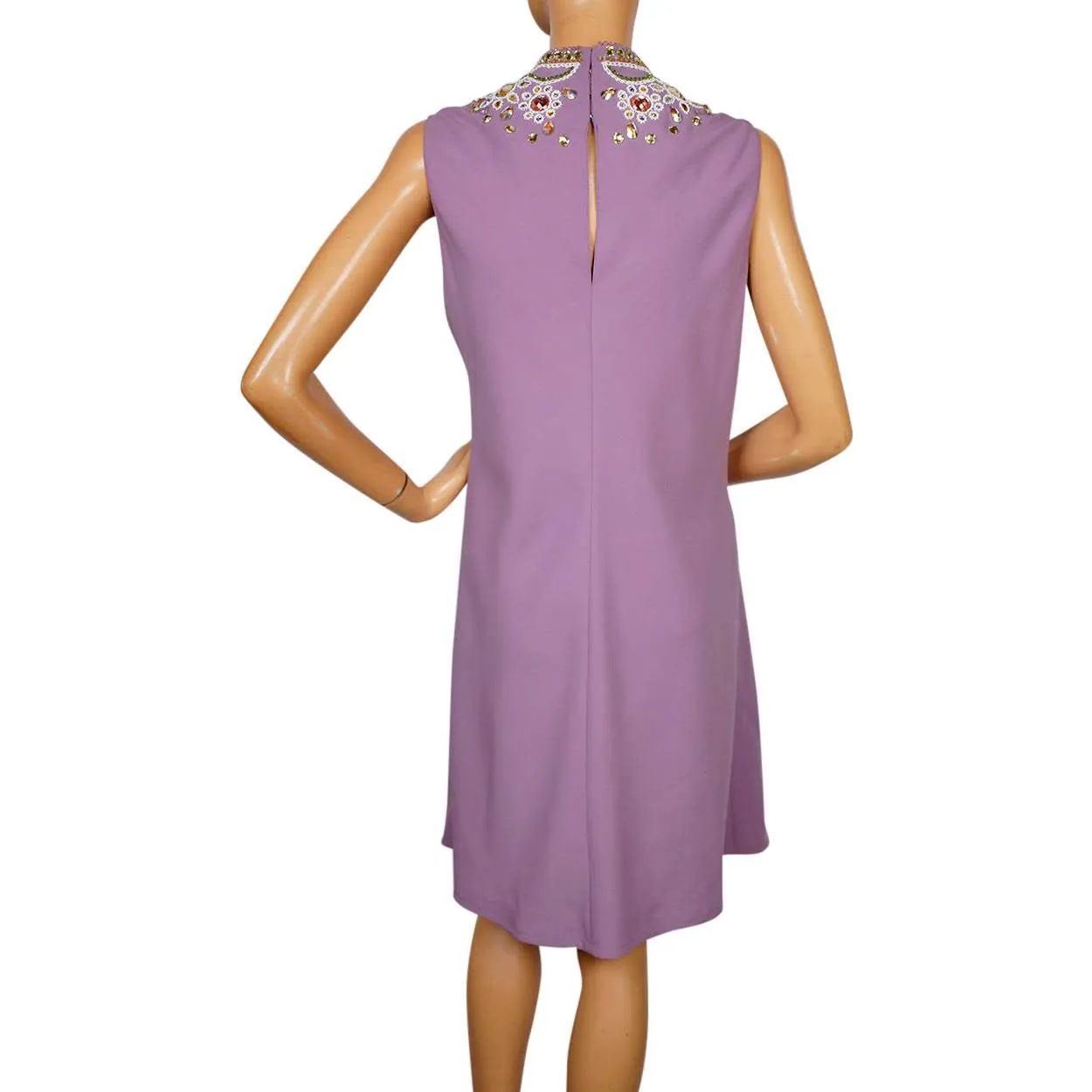 Vintage 1990s Moschino Cheap and Chic Lavender Sheath Dress - L