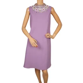 Vintage 1990s Moschino Cheap and Chic Lavender Sheath Dress - L