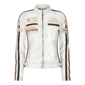 Women's Leather Motorcycle Biker Jacket