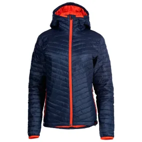 Womens Merino Wool Insulated Jacket (Navy/Orange)