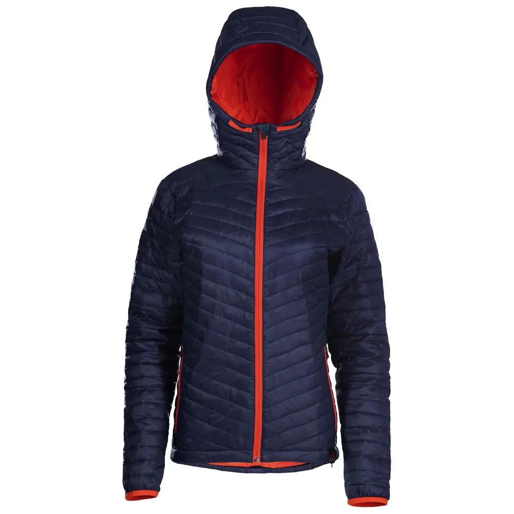 Womens Merino Wool Insulated Jacket (Navy/Orange)