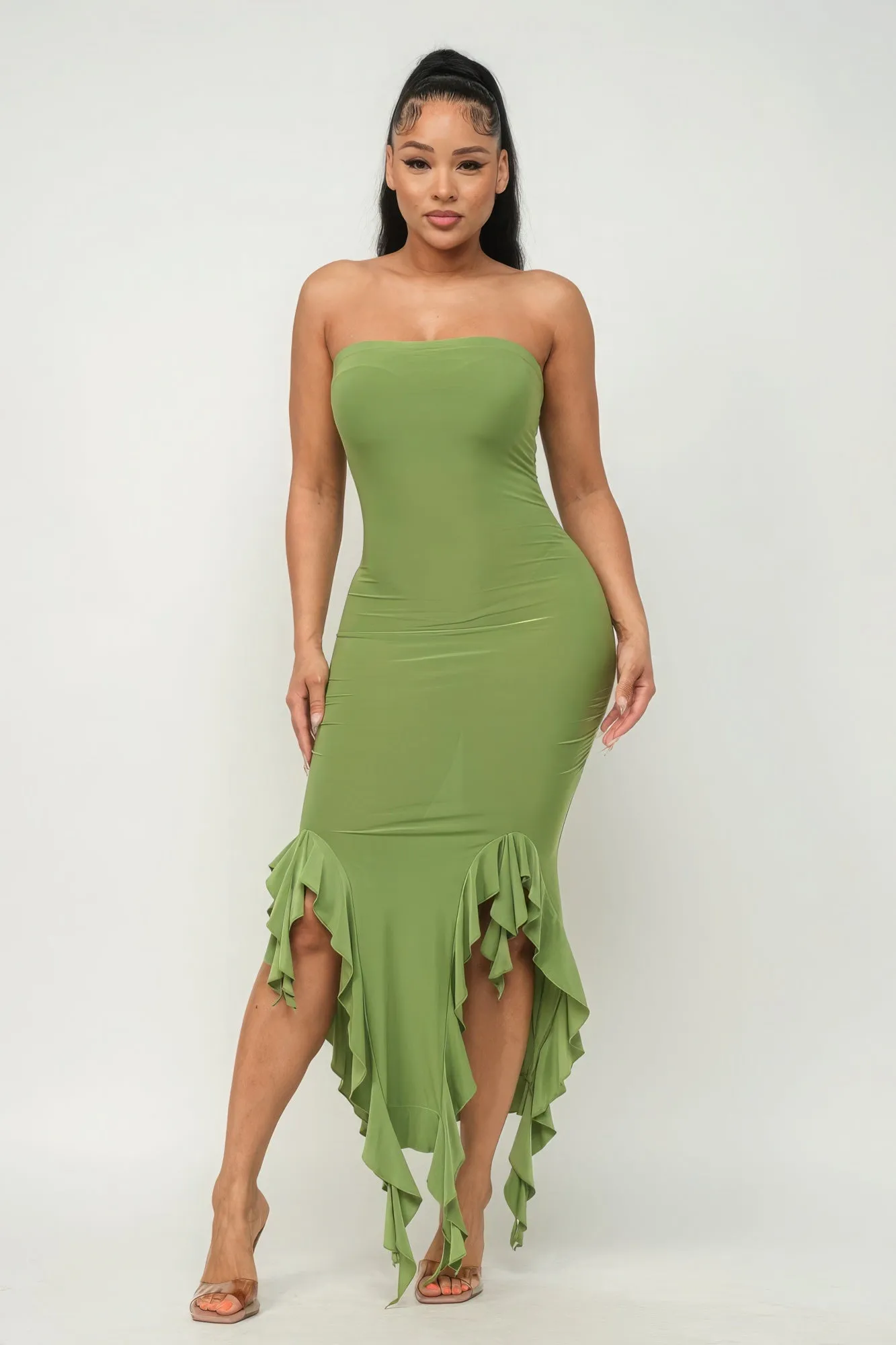 You Wish | Ruffle Tube Dress 4 Colors