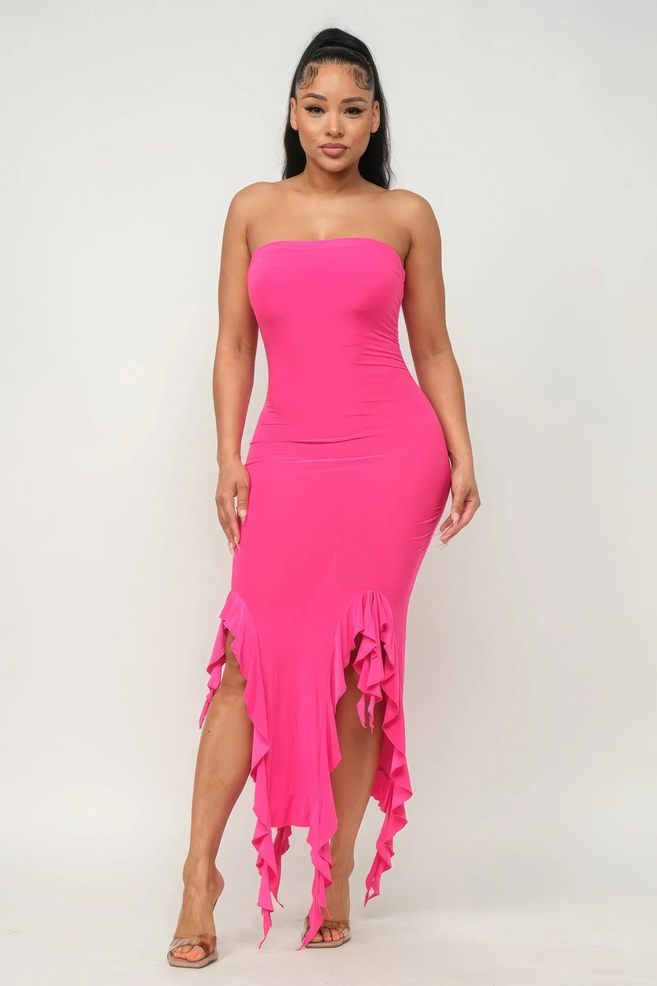 You Wish | Ruffle Tube Dress 4 Colors