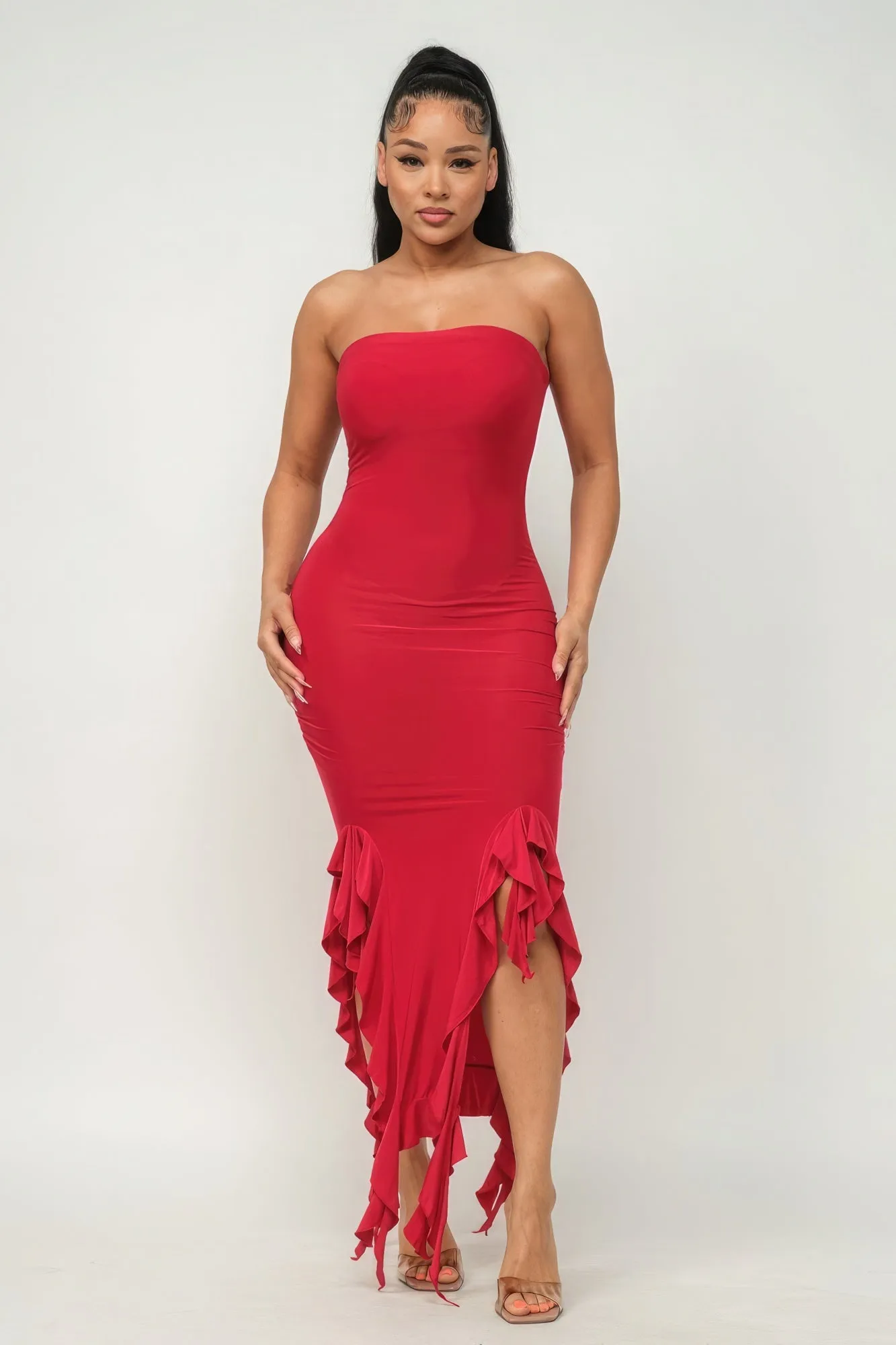 You Wish | Ruffle Tube Dress 4 Colors