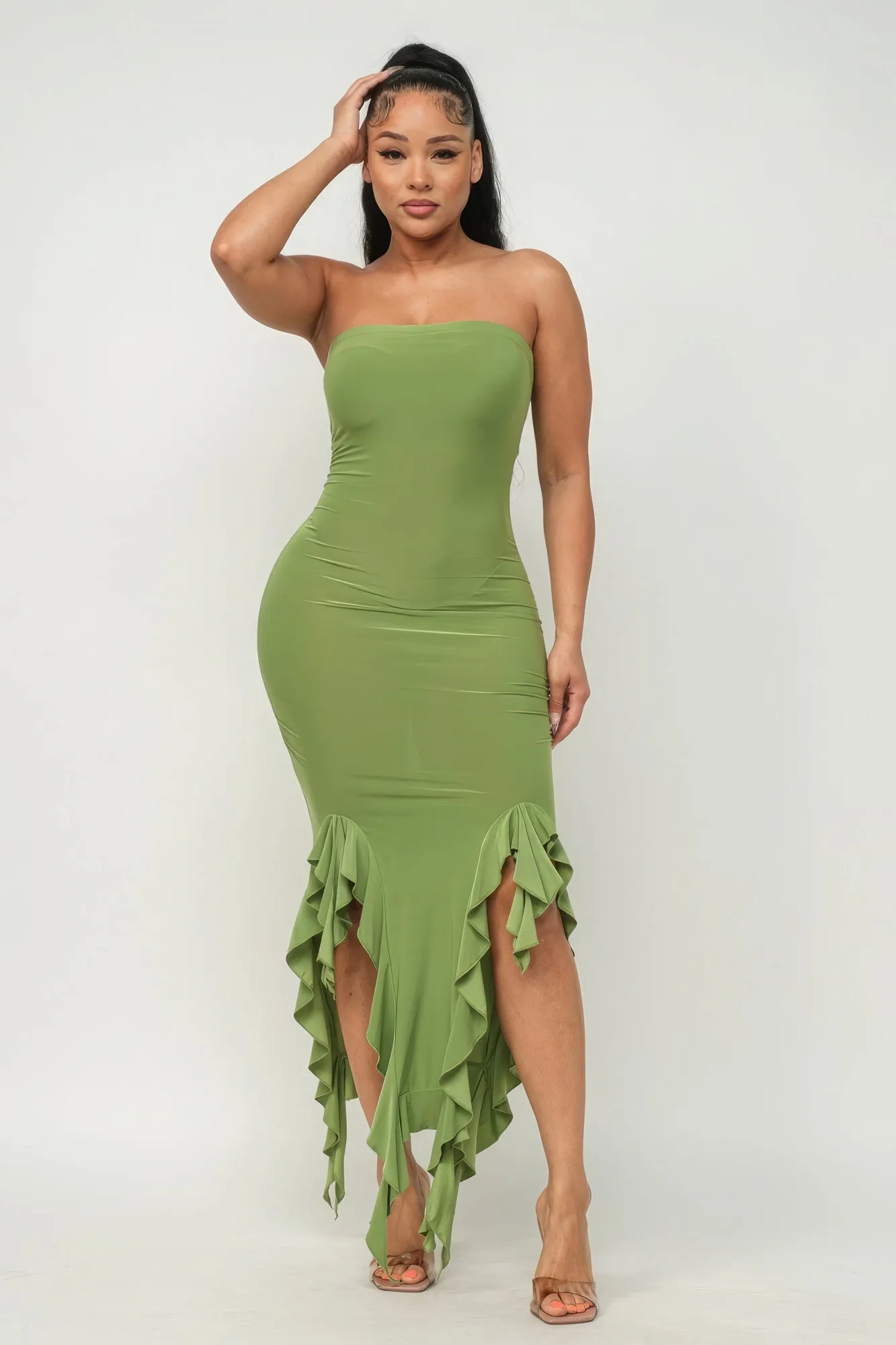 You Wish | Ruffle Tube Dress 4 Colors