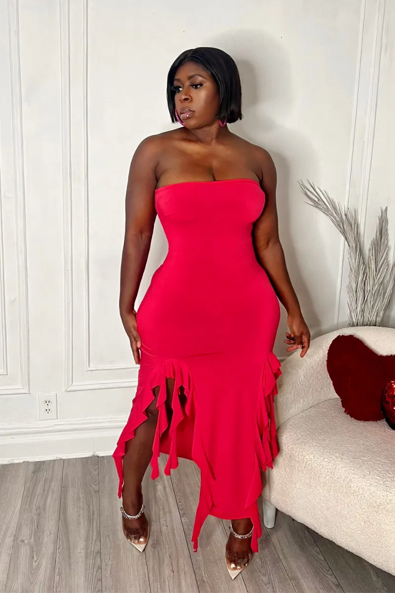 You Wish | Ruffle Tube Dress 4 Colors