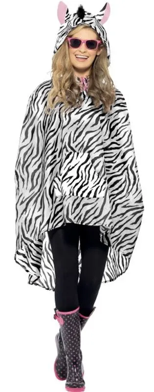 Zebra Party Poncho